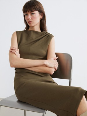 Lc Waikiki Yeni Sezon Bisiklet Yaka Büzgülü Elbise