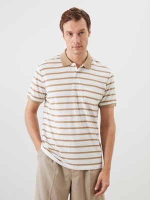 Lc Waikiki Yeni Sezon Polo Yaka Çizgili Erkek Tişört