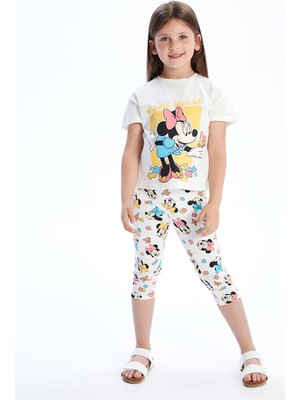 Lc Waikiki Yeni Sezon Minnie Mouse Baskılı Kız Çocuk Tayt