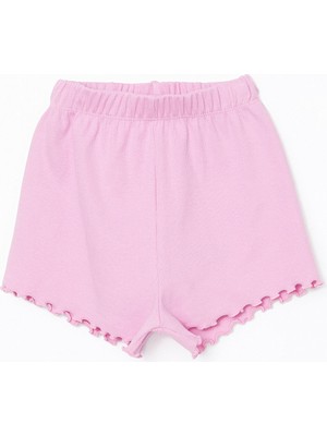 Lc Waikiki Yeni Sezon Beli Lastikli Basic Kız Çocuk Şort