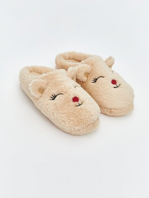 Lc Waikiki Yeni Sezon Hayvan Nakışlı Kız Çocuk Ev Terliği