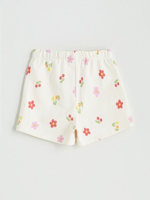 Lc Waikiki Yeni Sezon Beli Lastikli Baskılı Kız Çocuk Şort