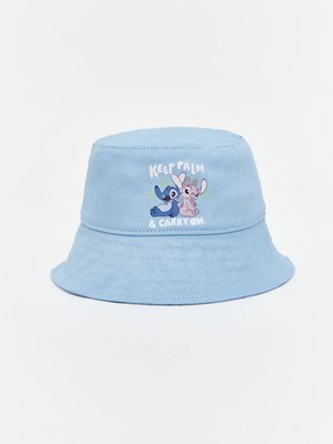 Lc Waikiki Yeni Sezon Lilo ve Stitch Baskılı Kız Çocuk Bucket Şapka