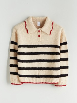 Lc Waikiki Yeni Sezon Polo Yaka Kız Çocuk Triko Kazak