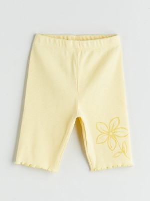 Lc Waikiki Yeni Sezon Beli Lastikli Basic Kız Çocuk Kısa Tayt