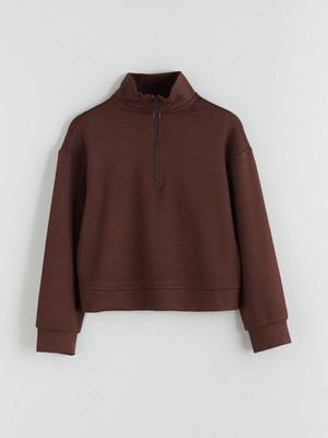 Lc Waikiki Yeni Sezon Dik Yaka Kız Çocuk Sweatshirt