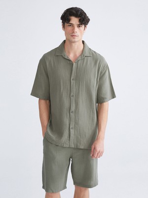 Lc Waikiki Yeni Sezon Standart Kalıp Pamuklu Kısa Kollu Erkek Gömlek