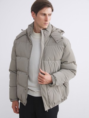 Lc Waikiki Yeni Sezon Rahat Kalıp Kapüşonlu Erkek Şişme Mont