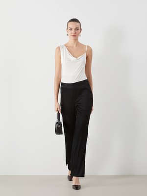 Lc Waikiki Yeni Sezon Beli Lastikli Dokulu Kadın Pantolon