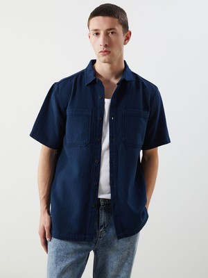 Lc Waikiki Yeni Sezon Rahat Kalıp Kısa Kollu Erkek Jean Gömlek