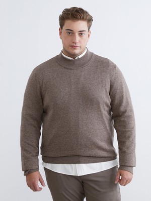 Lc Waikiki Yeni Sezon Büyük Beden Yarım Balıkçı Yaka Erkek Triko Kazak