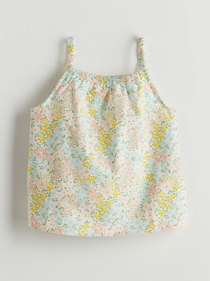 Lc Waikiki Yeni Sezon Kolsuz Çiçekli Kız Çocuk Bluz