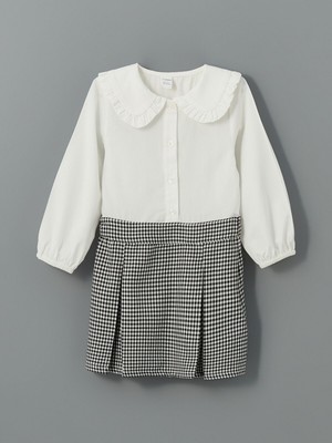 Lc Waikiki Yeni Sezon Pamuklu Ekose Desenli Kız Çocuk Elbise