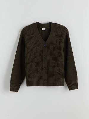 Lc Waikiki Yeni Sezon V Yaka Kız Çocuk Triko Hırka