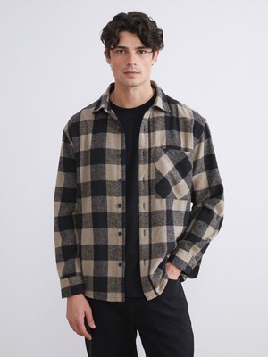 Lc Waikiki Yeni Sezon Rahat Kalıp Uzun Kollu Ekose Erkek Oduncu Gömlek Ceket