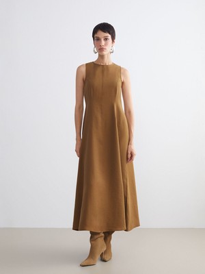 Lc Waikiki Yeni Sezon Bisiklet Yaka Kolsuz Elbise