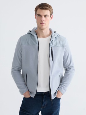 Lc Waikiki Yeni Sezon Kapüşonlu Polar Erkek Fermuarlı Sweatshirt