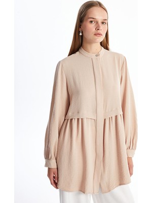 Lc Waikiki Yeni Sezon Kadın Hakim Yaka Düz Gömlek Tunik