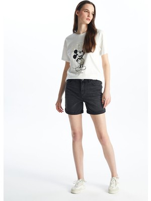 Lc Waikiki Yeni Sezon Bermuda Fit Kadın Jean Şort