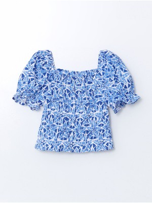 Lc Waikiki Yeni Sezon Kare Yaka Kız Çocuk Crop Bluz