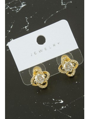 SHC4200 Çiçek Zirkon Taşlı Küpe