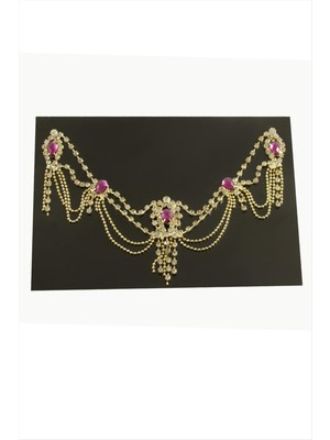 SHC4200 Damla Şerit Taşlı Alınlık