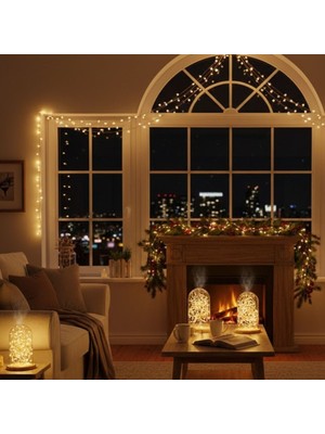 ForWhat Büro Ev Ofis Dekoru Için 10MT Sarı Peri LED Flaşlı Işık Ambians Aydınlatma