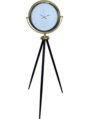 ForWhat Büro Ev Ofis Hediyesi Için Golden Soylu Parlak Üç Ayaklı Dekoratif Saat