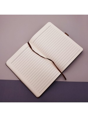 ForWhat Büro Ev Ofis Hediyesi Için 2parça Soft Tarihsiz Deri Defter Kalem Seti