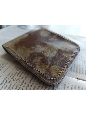 Mahfuz Gerçek Deri Tamamen El Emeği Cüzdan 22CM*8CM * 1 Kağıt Para Alanı 4 Kart Bölmesi NLU239