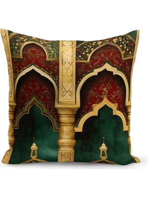 Bertille Home Ramazan Serisi Çift Tarafı Dijital Baskılı Kırlent Kılıfı (Ramadan Cushion Cover)