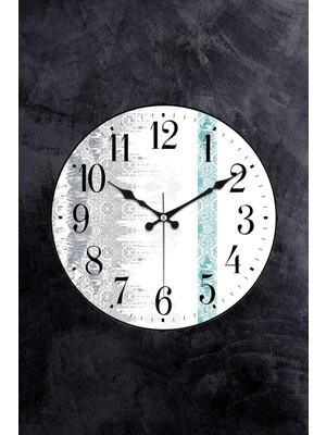 Hype Store Emores 36 cm Gerçek Bombe Cam Akar Saniye Sessiz Mekanizma Dekoratif Duvar Saati