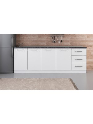 Minar 240 cm Mutfak Dolabı Beyaz 240-B1-ALT Modül