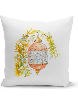 Bertille Home Ramazan Serisi Çift Tarafı Dijital Baskılı Kırlent Kılıfı (Ramadan Cushion Cover)