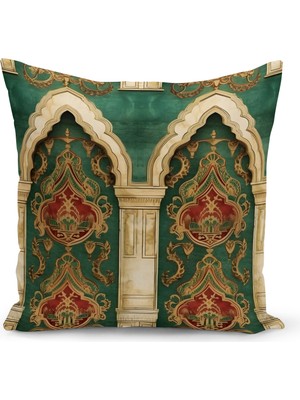 Bertille Home Ramazan Serisi Çift Tarafı Dijital Baskılı Kırlent Kılıfı (Ramadan Cushion Cover)