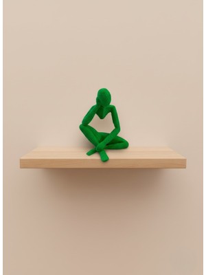 Dinç Store 44 Minimal Insan Figürü Biblo Yeşil Ev ve Ofis Dekoru Dinç Store