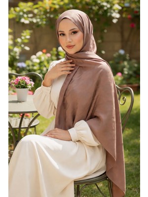 Revam Collection Kazayağı Deseni İpeksi Jakar Şal