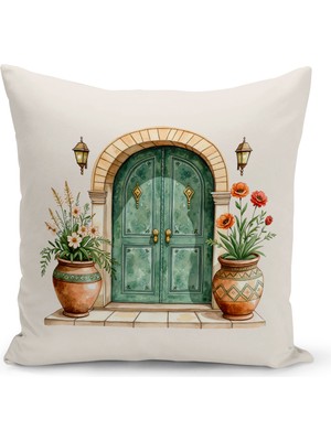Bertille Home Ramazan Serisi Çift Tarafı Dijital Baskılı Kırlent Kılıfı (Ramadan Cushion Cover)