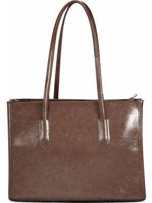Tandi Bags Gisse Omuz Çantası Kırışık Kahverengi