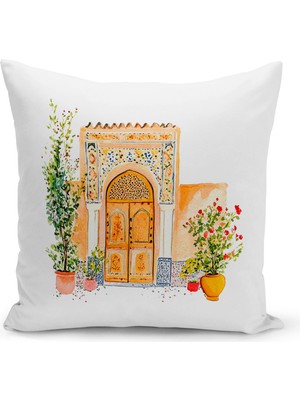 Bertille Home Ramazan Serisi Çift Tarafı Dijital Baskılı Kırlent Kılıfı (Ramadan Cushion Cover)