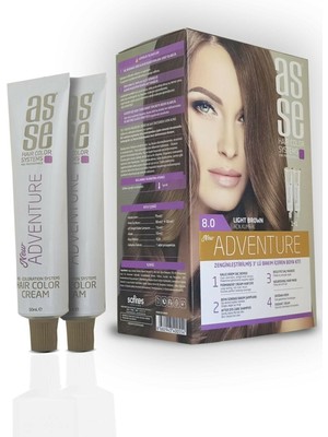 Thuasne Asse Hair Color System Saç Boyası Açık Kumral No: 8.00