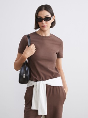 Lc Waikiki Yeni Sezon Bisiklet Yaka Kadın Tişört