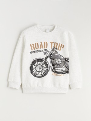 Lc Waikiki Yeni Sezon Baskılı Erkek Çocuk Uzun Kollu Sweatshirt