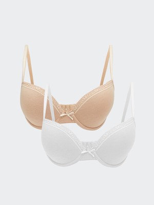 Lc Waikiki Yeni Sezon Balenli Dolgusuz Düz Tişört Sütyen 2'li