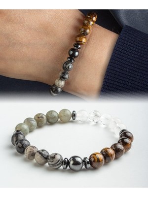 Doğal Taş Aslan Burcu Bileklik