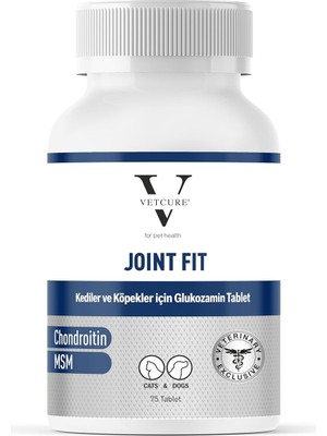 Braventa Collection Vetcure Fit Kedi ve Köpek Eklem Kas ve Eklem Sıvısı Sorunları Destekleyici 75 Tablet