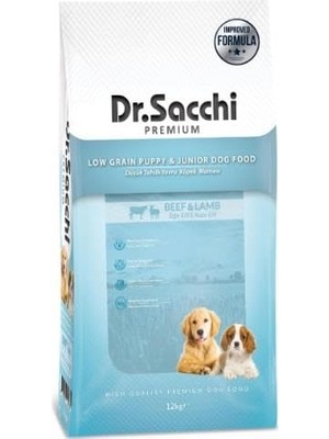 Braventa Collection Dr.sacchi Düşük Tahıllı Sığır Etli ve Kuzu Etli Yavru Köpek Maması 12 kg