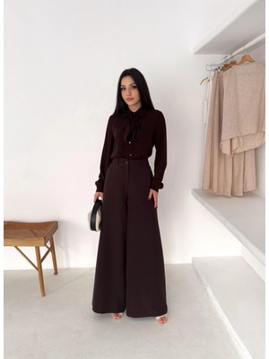 Vuntal Double Bol Paçalı Plazzo Pantolon