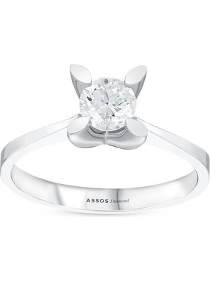 Assos Pırlanta 0.30 Karat Pırlanta Tektaş Yüzük