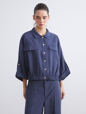 Lc Waikiki Yeni Sezon Modal Karışımlı Oversize Kadın Gömlek